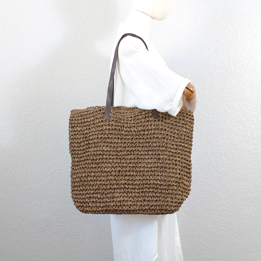 Women’s Large Straw Woven Summer Tote Bag for Beach, Vacation & Summer Outfits