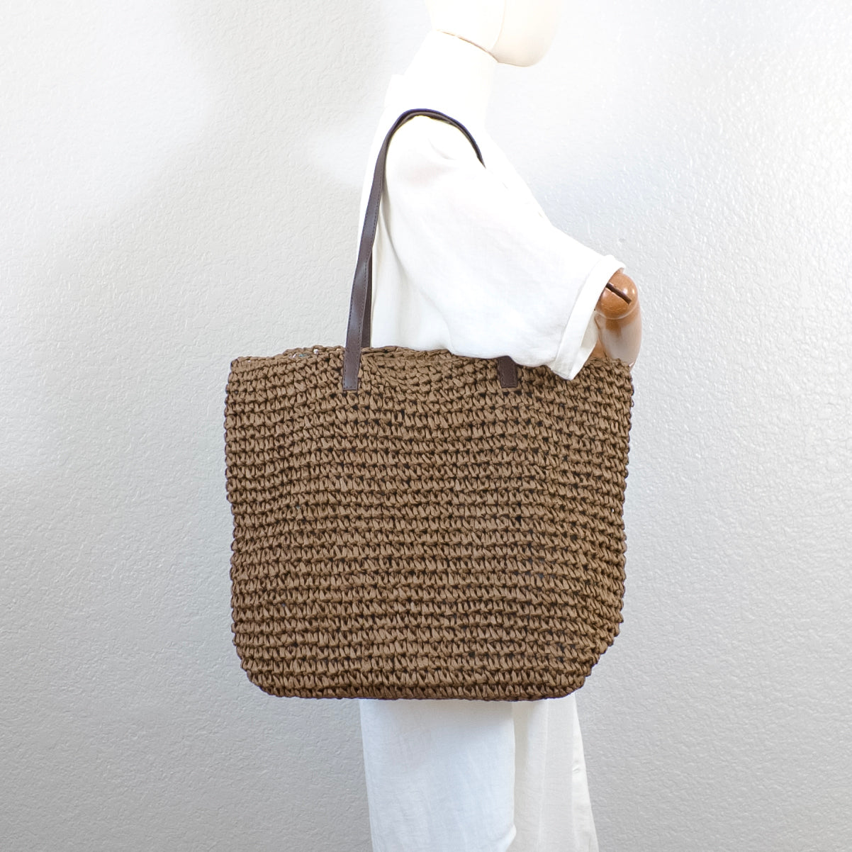 Women’s Large Straw Woven Summer Tote Bag for Beach, Vacation & Summer Outfits