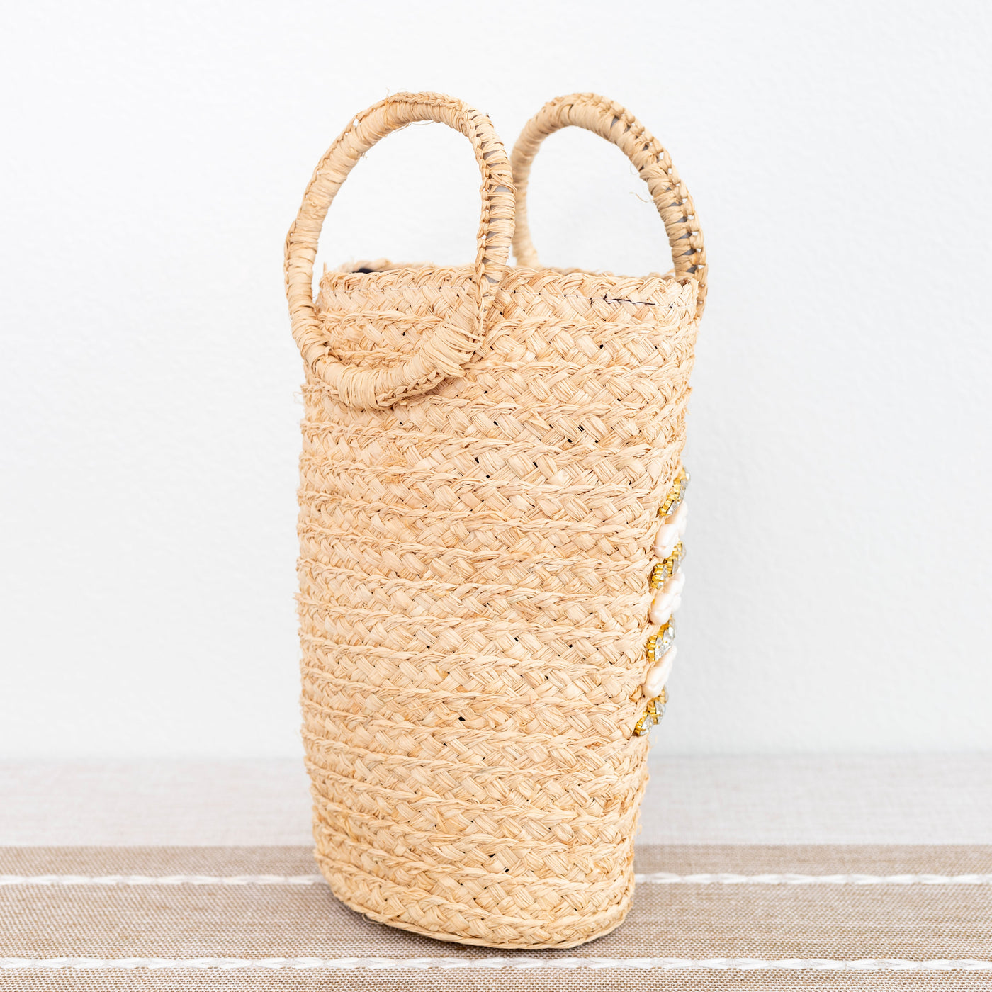 Women’s Summer Raffia Straw Beach Basket Handbag Drawstring Bag for Beach, Vacation & Summer Outfits