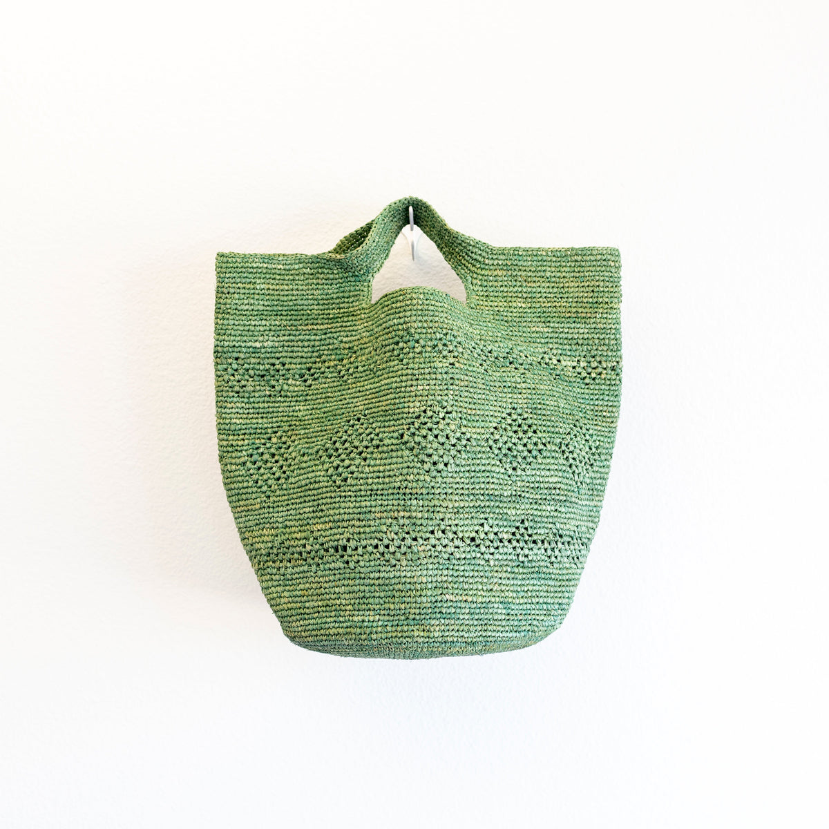 Women’s Hand Woven Raffia Beach Bag in Green Handbag for Beach, Vacation & Summer Outfits