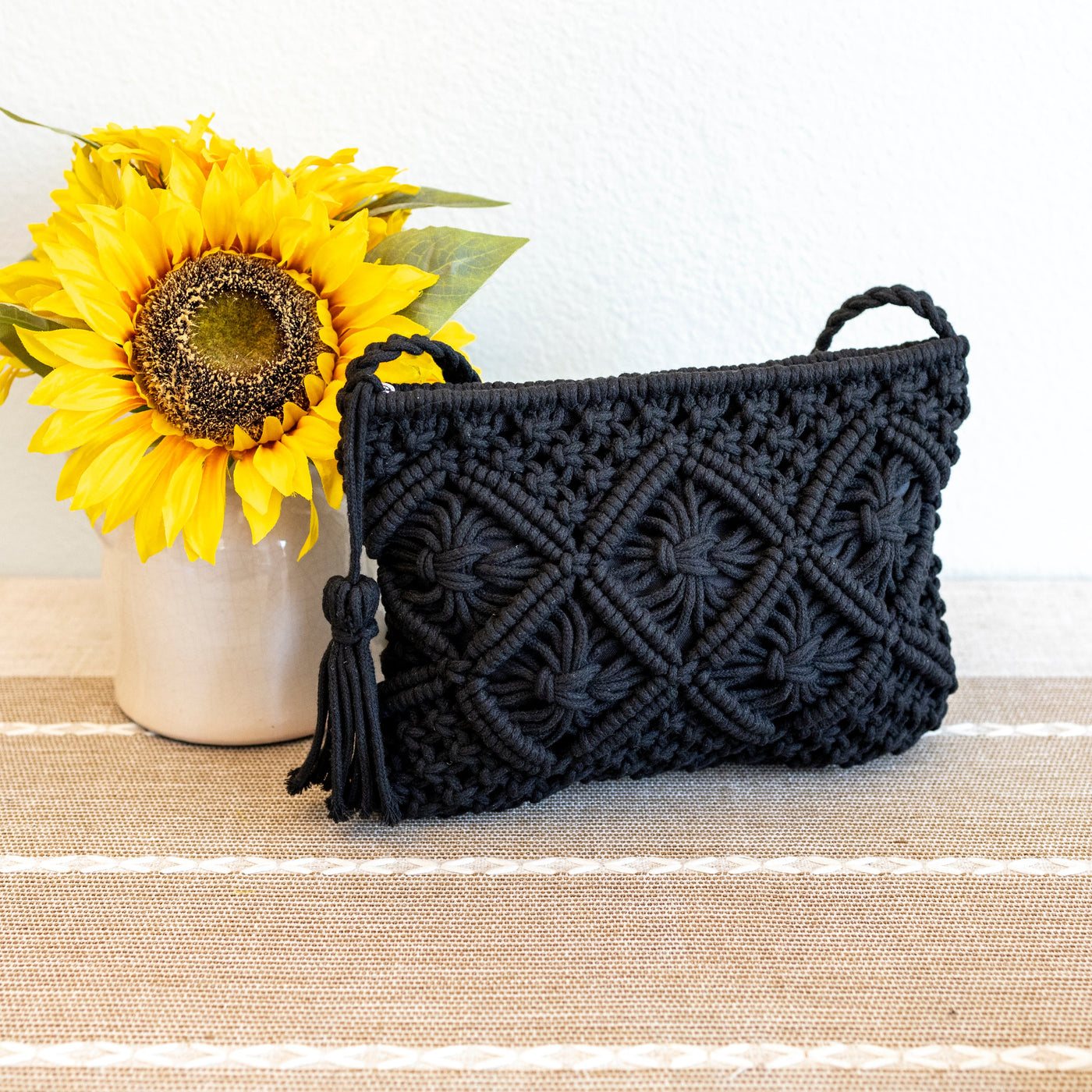 Women’s Macrame Cotton Woven Macrame Crossbody Purse for Boho Everyday Style & Gifts