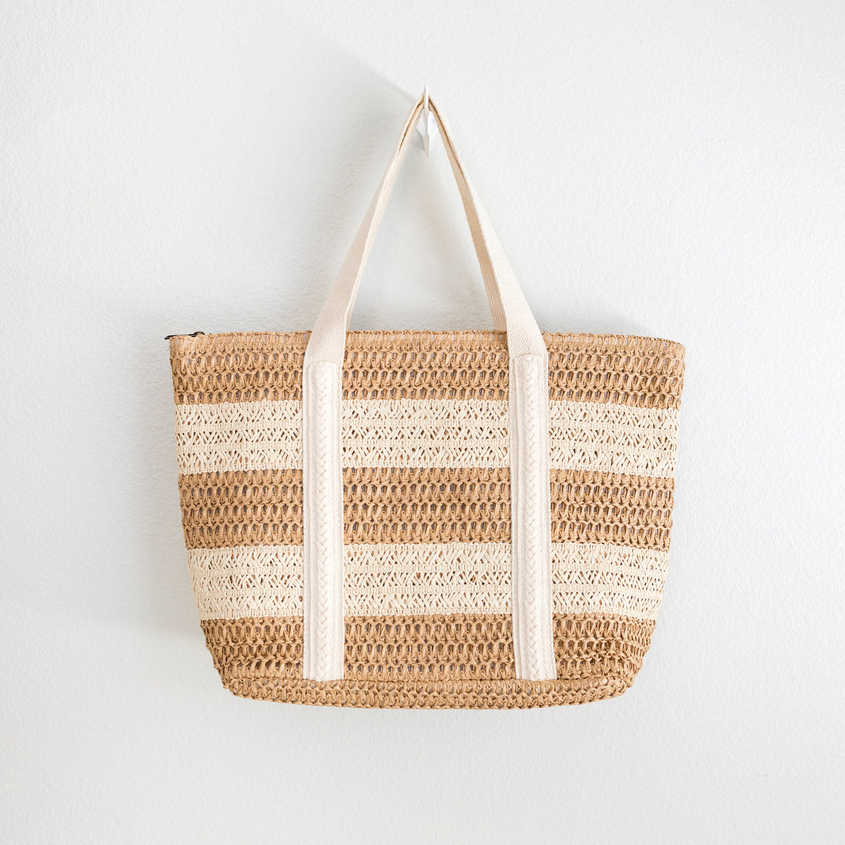 Womenโs Straw Woven Beach Tote for Beach, Vacation & Summer Outfits