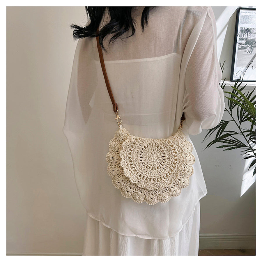 Women’s Boho Crochet Crossbody Bag for Boho Everyday Style & Gifts