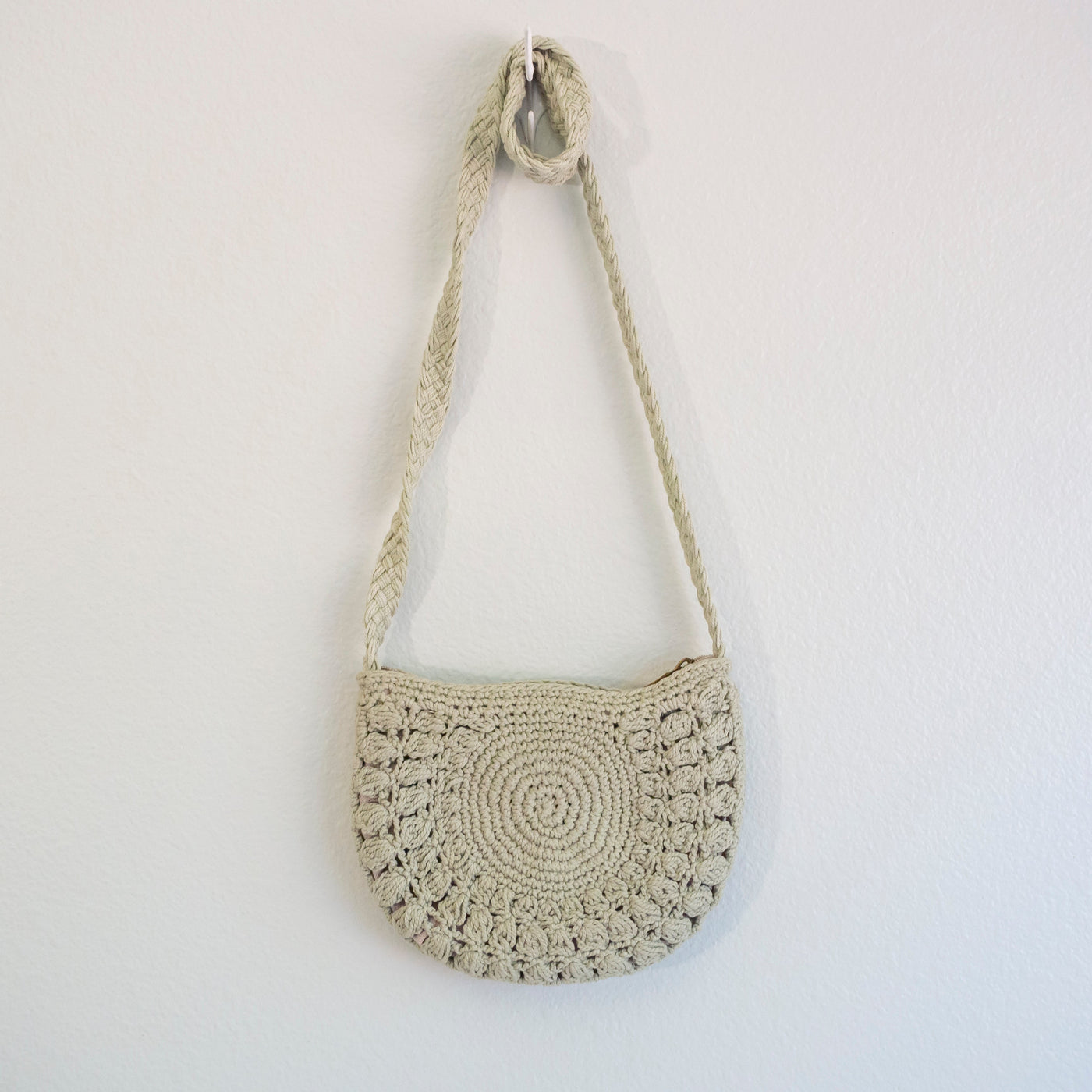 Women’s Small Boho Cotton Knitted Shoulder Bag Purse for Boho Everyday Style & Gifts