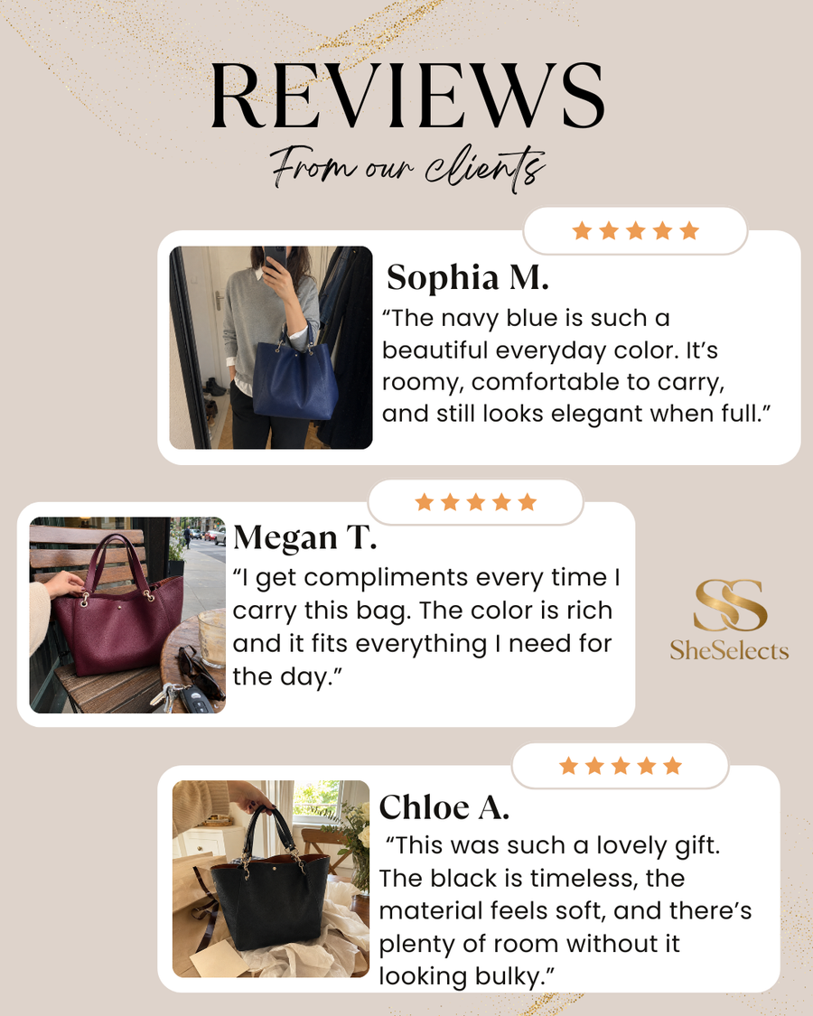Soft Vegan Leather Tote Bag, Large Everyday Shoulder Purse for Women