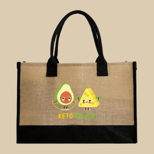 Jute Beach Bag for Women, Lightweight Summer Vacation Purse, styled as a SheSelects summer accessory