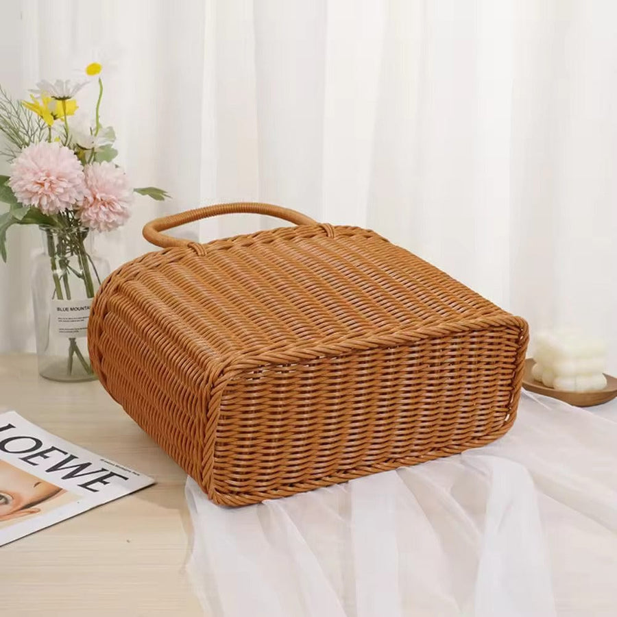 Wicker Summer Bag for Women, Natural Summer Vacation Purse, styled as a SheSelects summer accessory