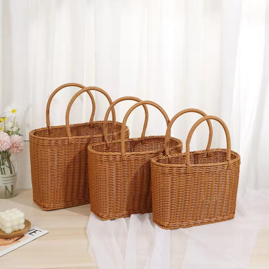 Wicker Summer Bag for Women, Natural Summer Vacation Purse, styled as a SheSelects summer accessory