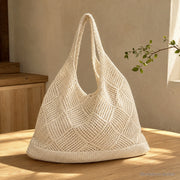 SheSelects Atelier gallery refresh 2026-08-01 | Large Crochet Tote Bag | hero apricot