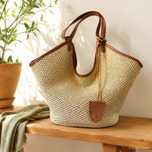 Large Woven Look Shoulder Tote Bag, Slouchy Hobo Purse in Black or Brown