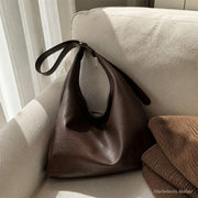 Large Vegan Leather Hobo Bag, Soft Slouchy Shoulder Tote for Women | home coffee | SheSelects Atelier