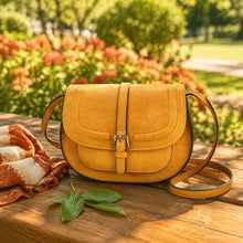 Vintage Saddle Bag aus veganem Leder, Retro Crossbody-Tasche in vielen Farben