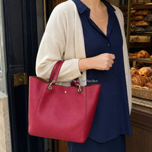 Grand sac cabas souple en cuir vegan pour femme
