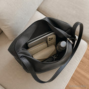 Large Vegan Leather Hobo Bag, Soft Slouchy Shoulder Tote for Women | capacity black | SheSelects Atelier