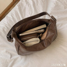 Sac vintage à l'épaule, sac hobo souple pour femme