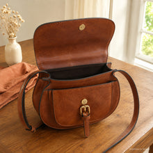 Vintage Saddle Bag aus veganem Leder, Retro Crossbody-Tasche in vielen Farben