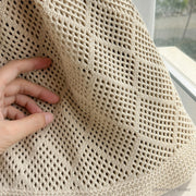 SheSelects Atelier gallery refresh 2026-08-01 | Large Crochet Tote Bag | texture touch apricot