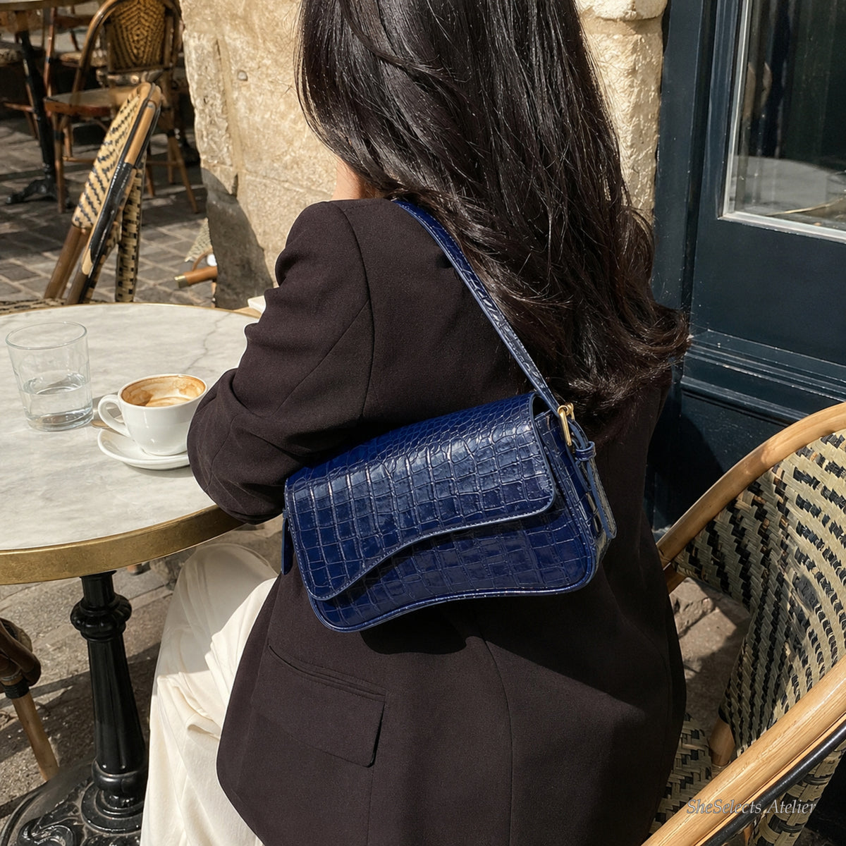 SheSelects Atelier vegan leather baguette bag listing image 07