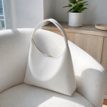 Soft Vegan Leather Hobo Bag, Minimalist Zipper Shoulder Purse for Women