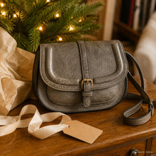 Vintage Saddle Bag aus veganem Leder, Retro Crossbody-Tasche in vielen Farben