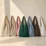 SheSelects Atelier gallery refresh 2026-08-01 | Large Crochet Tote Bag | all seven colors