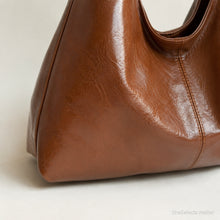 Große Slouchy Hobo-Tasche aus veganem Leder für den Alltag