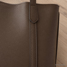 Large Vegan Leather Work Tote Bag with Zipper Divider, Structured Everyday Shoulder Purse