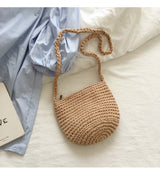 Women’s Small Cotton Knitted Shoulder Bag Purse for Boho Everyday Style & Gifts