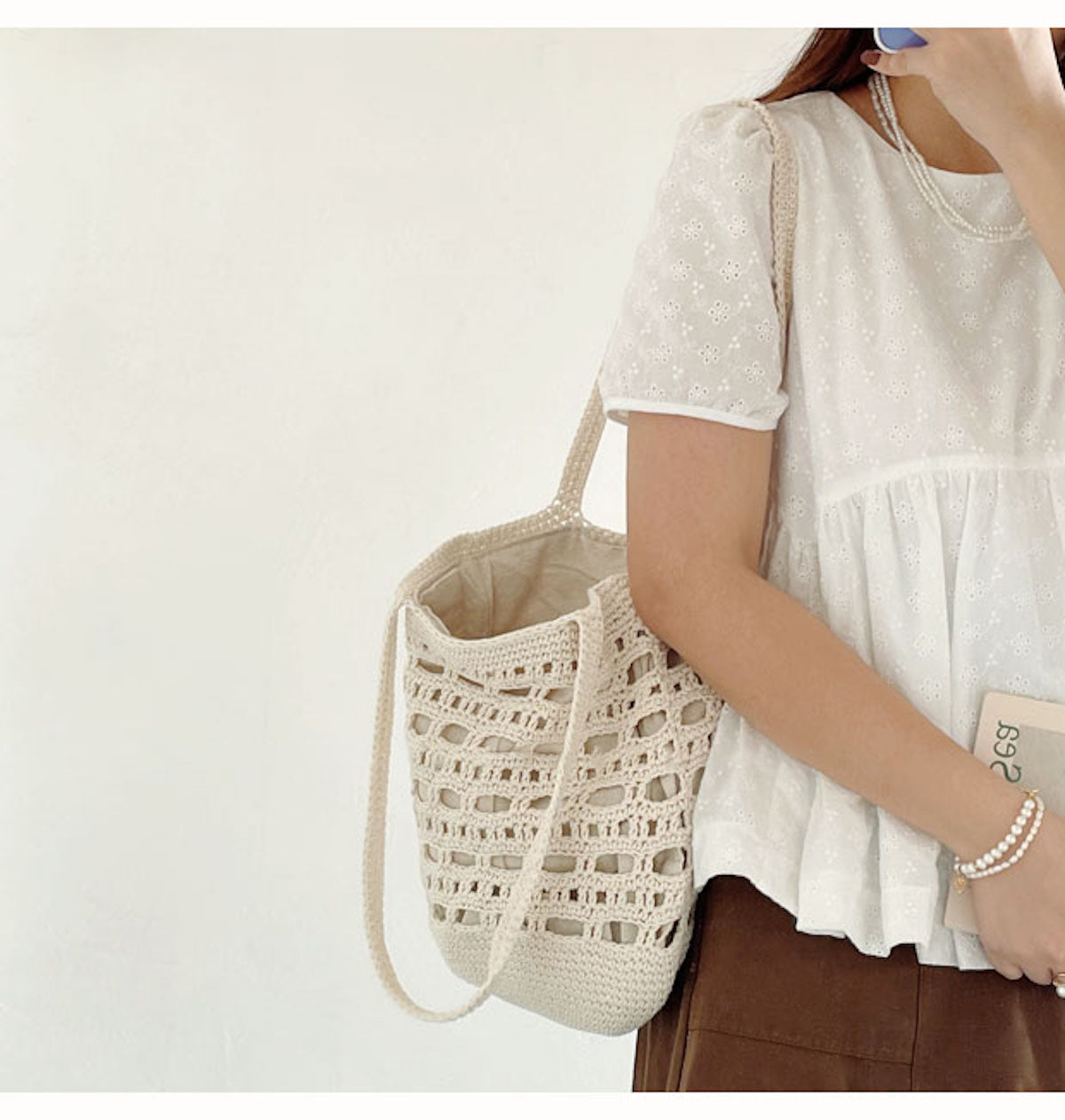Women’s Artsy Crochet Bucket Bag for Boho Everyday Style & Gifts
