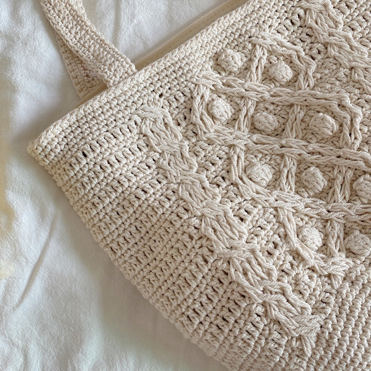 Women’s Handmade Cotton Knitted Shoulder Bucket Bag Crossbody Bag for Boho Everyday Style & Gifts