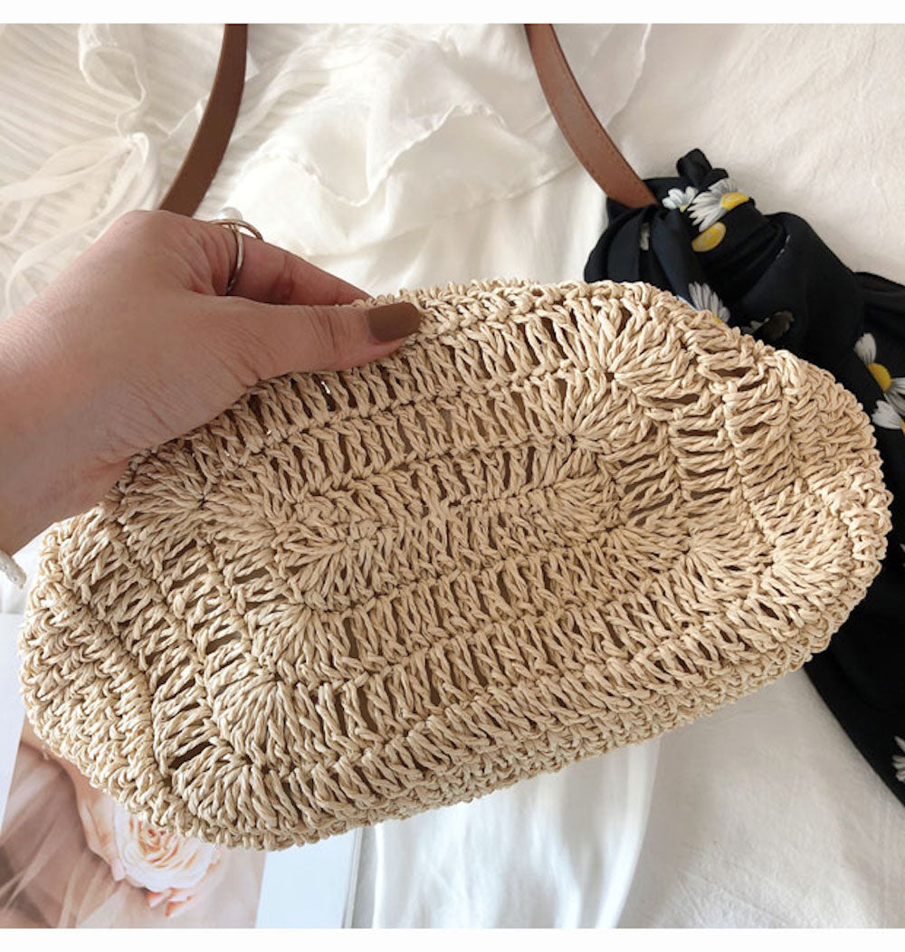 Women’s Straw Woven Retro Shoulder Bag Tote Bag for Beach, Vacation & Summer Outfits