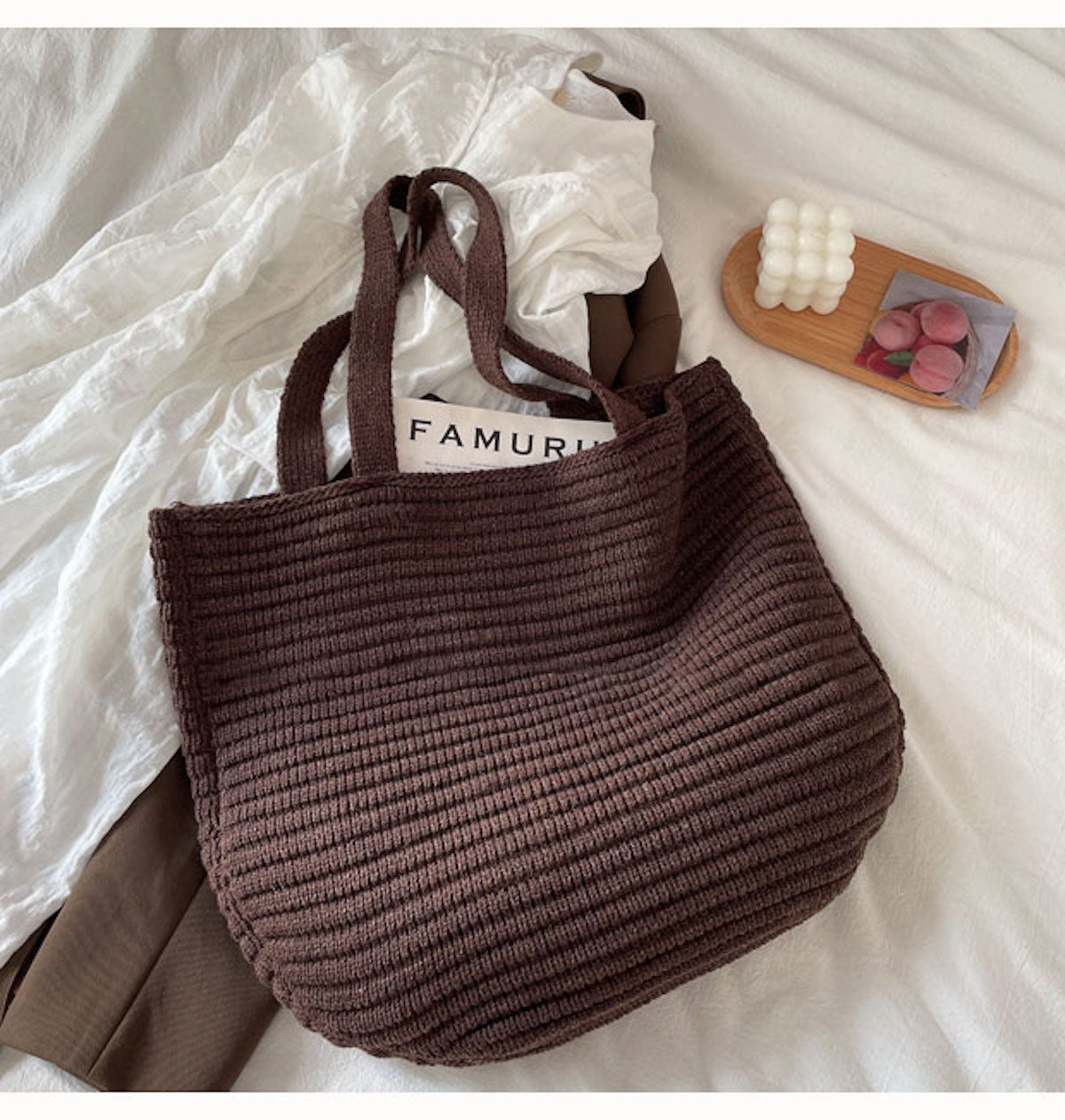 Women’s Large Crochet Tote Bag for Boho Everyday Style & Gifts