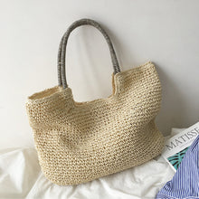 Strand-Strohtasche für Damen für Strand, Urlaub und Sommer-Outfits