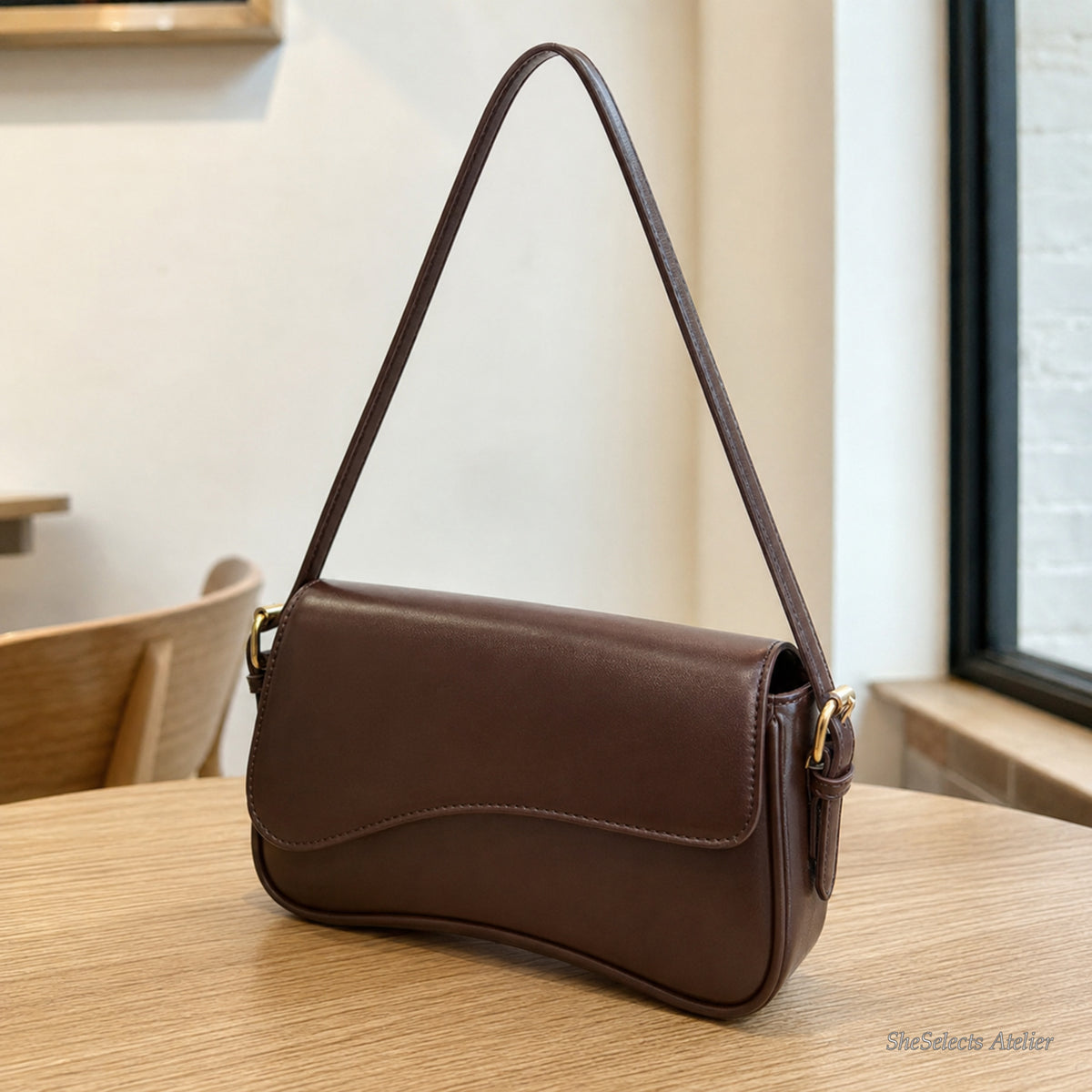 SheSelects Atelier vegan leather baguette bag listing image 11