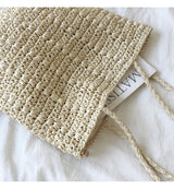 Women’s Lightweight Straw Woven Square Tote Bag for Beach, Vacation & Summer Outfits
