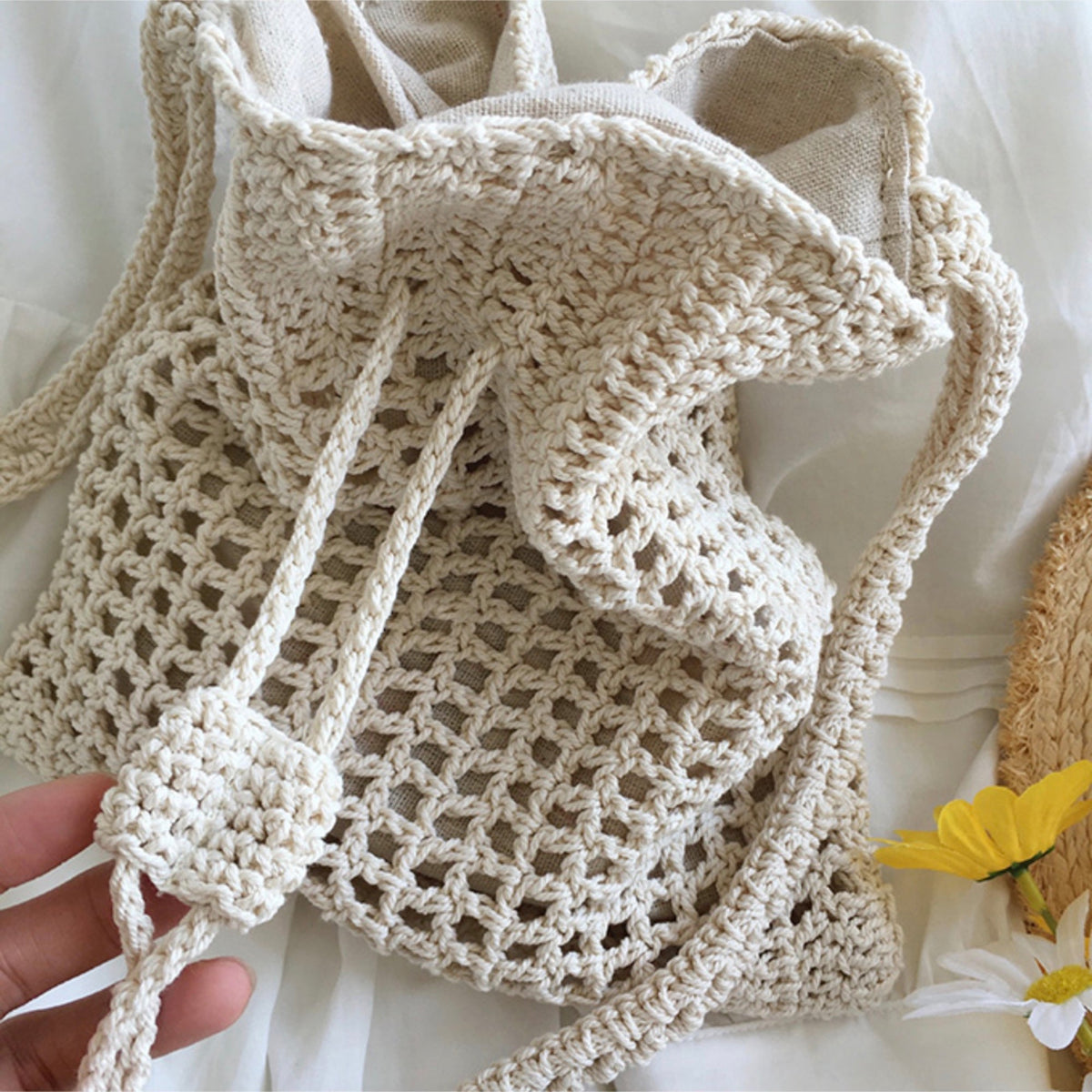 Women’s Handmade Crochet Crossbody Bag for Boho Everyday Style & Gifts