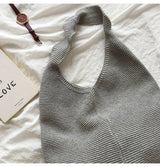 Women’s Retro Cotton Knitted Shoulder Bag for Boho Everyday Style & Gifts