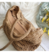 Women’s Large Straw Woven Tote Bag for Beach, Vacation & Summer Outfits