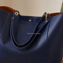 Grand sac cabas souple en cuir vegan pour femme
