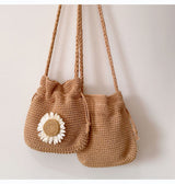 Women’s Handmade Crochet Flower Purse Crossbody Bag for Boho Everyday Style & Gifts