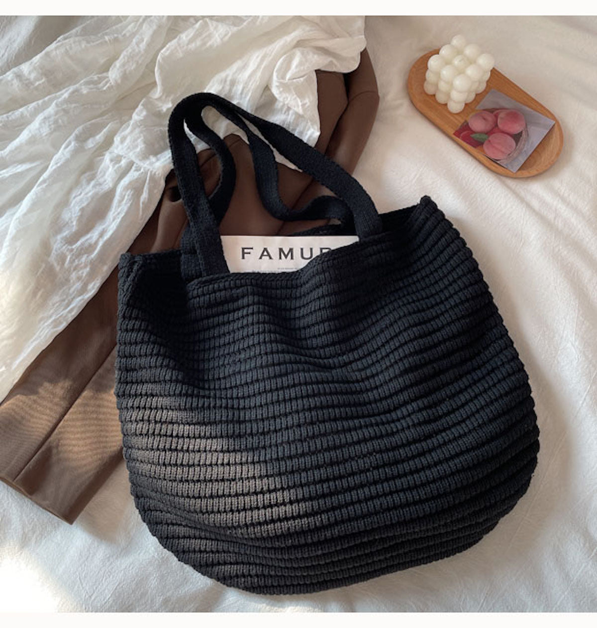 Women’s Large Crochet Tote Bag for Boho Everyday Style & Gifts