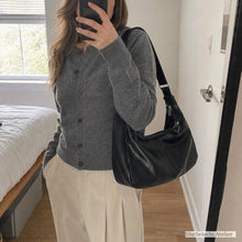 Sac vintage à l'épaule, sac hobo souple pour femme