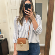 Straw Crossbody Bag for Women, Woven Summer Shoulder Purse with Flap