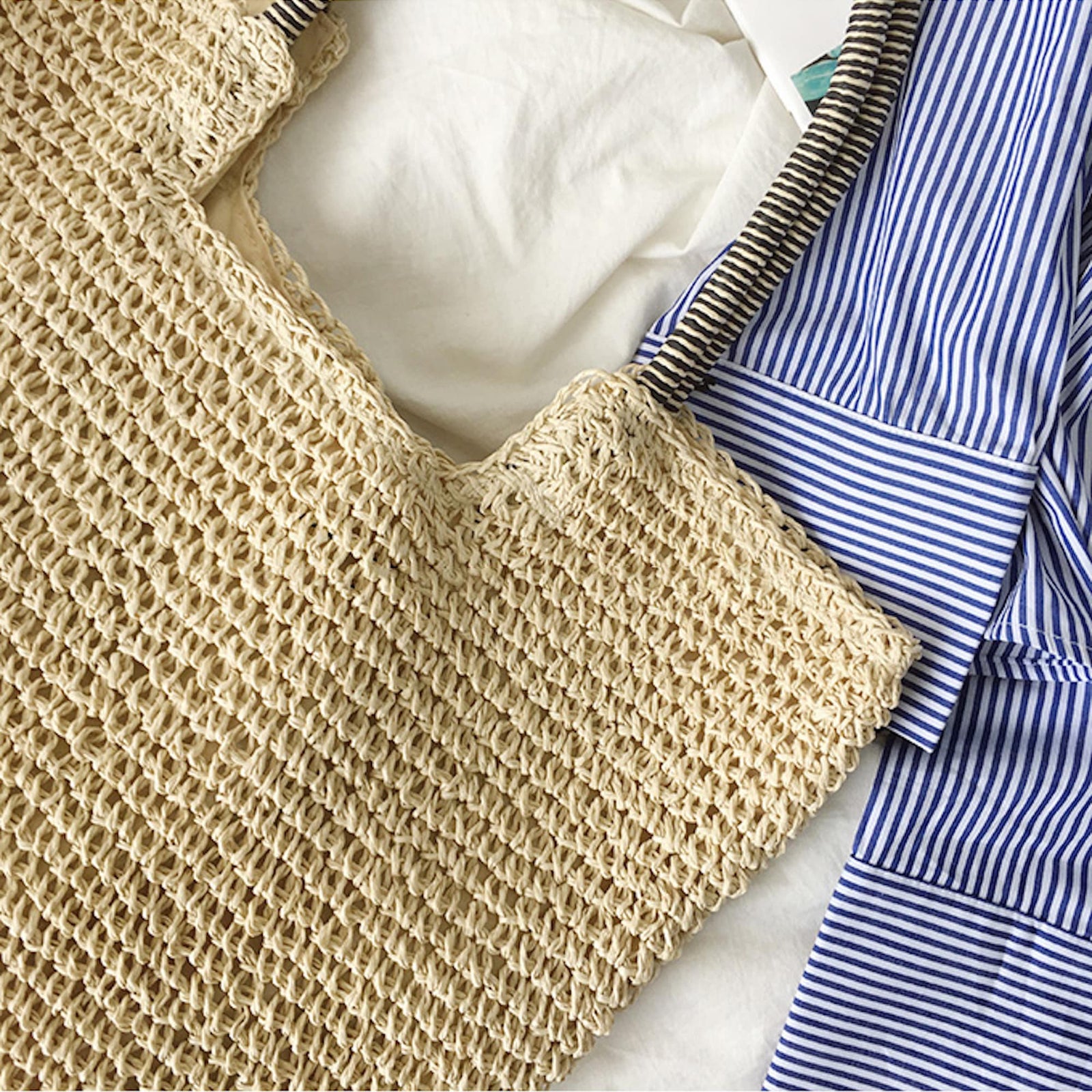 Women’s Beach Straw Woven Tote Bag for Beach, Vacation & Summer Outfits