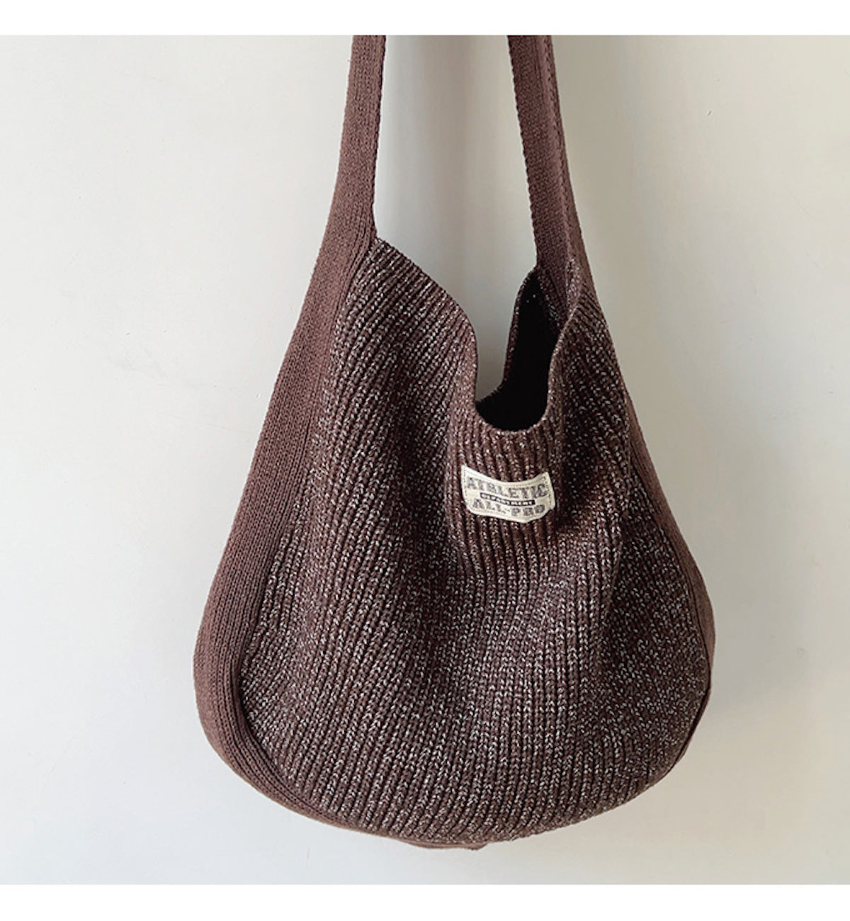 Women’s Cotton Knit Shoulder Bag Bucket Bag for Boho Everyday Style & Gifts