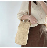 Women’s Straw Woven Retro Shoulder Bag Tote Bag for Beach, Vacation & Summer Outfits