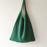 Women’s Retro Cotton Knitted Shoulder Bag for Boho Everyday Style & Gifts