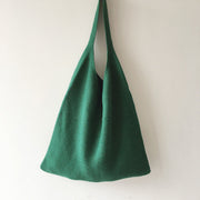 Women’s Retro Cotton Knitted Shoulder Bag for Boho Everyday Style & Gifts