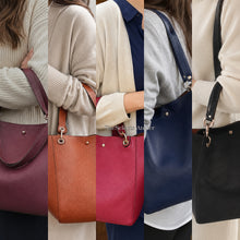 Grand sac cabas souple en cuir vegan pour femme