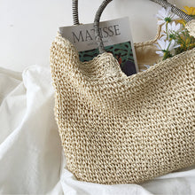 Strand-Strohtasche für Damen für Strand, Urlaub und Sommer-Outfits